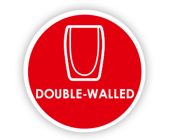 Double-walled glasses