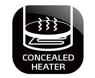 Concealed heating element